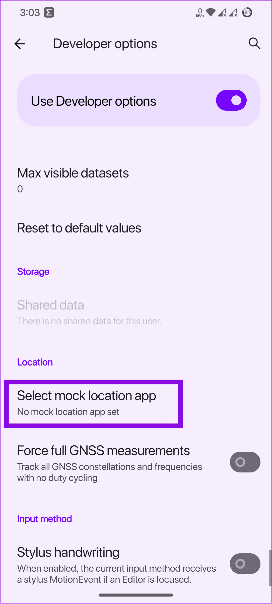 choose select mock location app