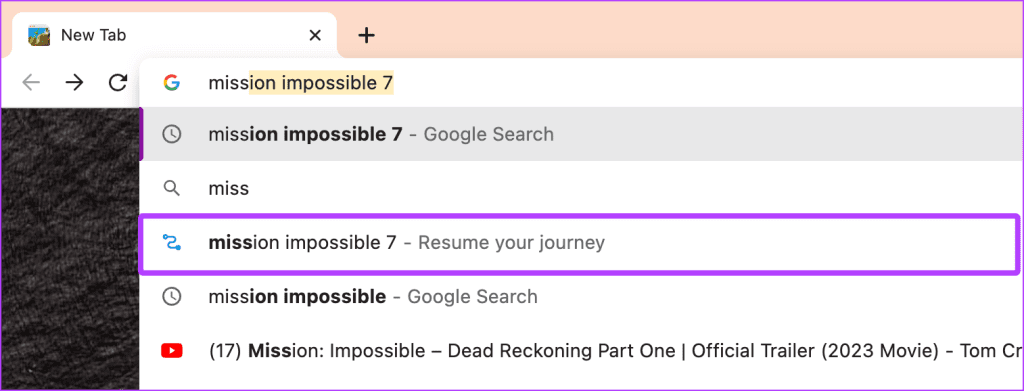 Resume Your Journey in Chrome